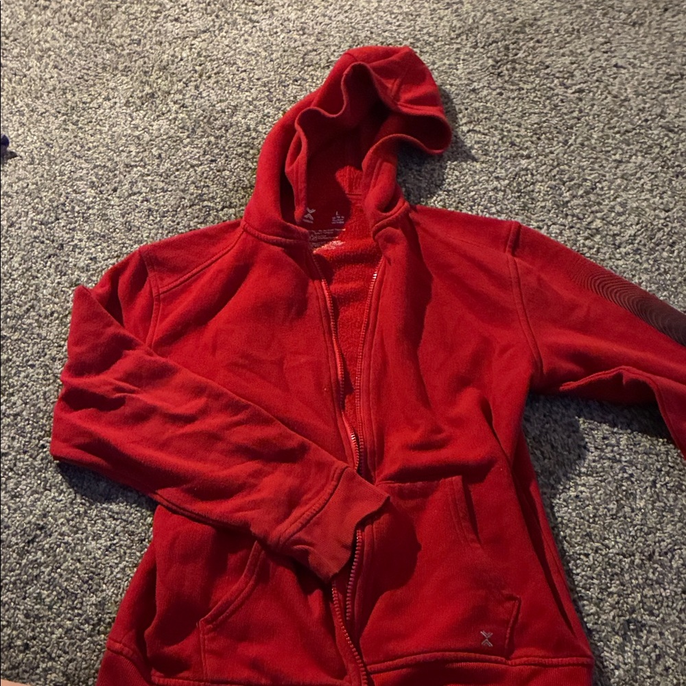 Red Zip-Up Hoodie